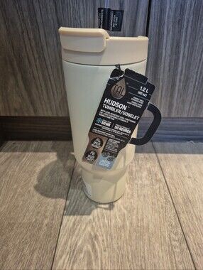 TAL Stainless Steel Hudson Tumbler with Straw 40 fl oz Cream Keeps Cold For 50HR